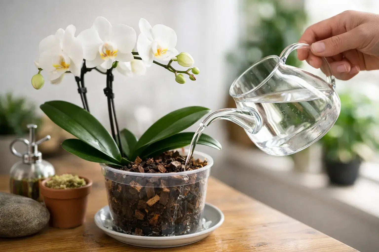 Cómo regar una orquídea Phalaenopsis correctamente